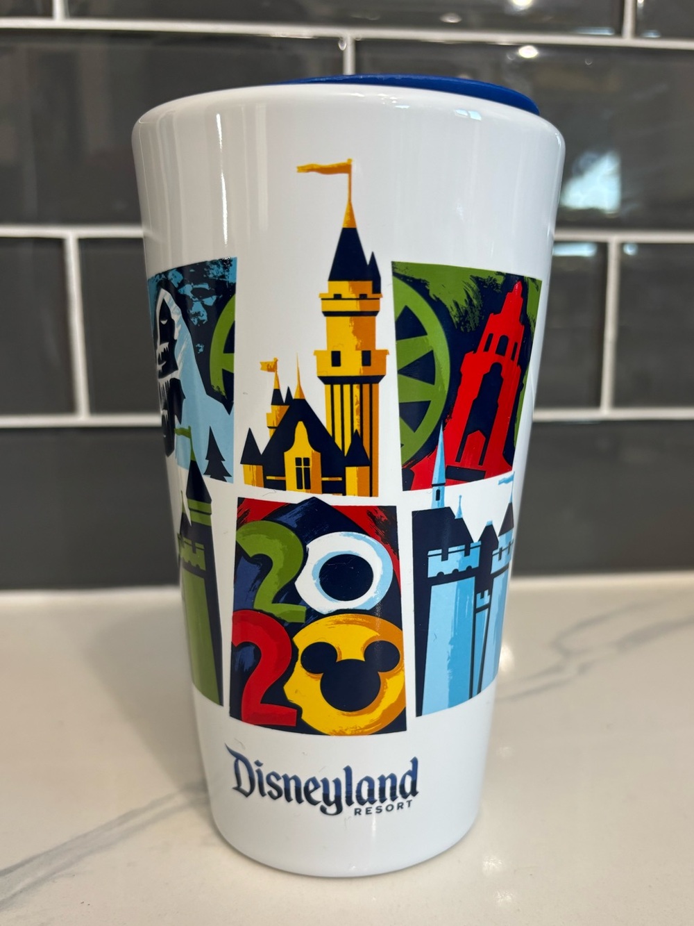 Disney Parks Disneyland Resort 2020 Ceramic Coffee Tumbler Travel Mug Insulated
